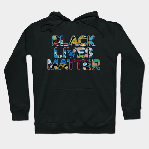 Black Lives Matter 90s Hip Hop Music Graffiti Melanin Poppin Shirt Hoodie by teemaniac